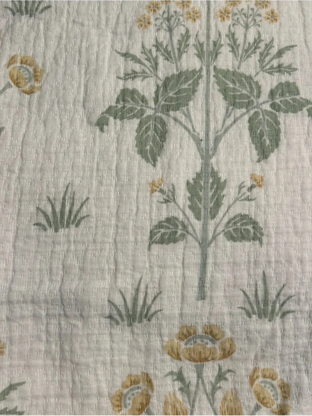 NEW William Morris & Co Shower Curtain Cotton Matelasse Meadow Sweet 72
